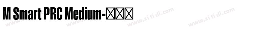 M Smart PRC Medium字体转换